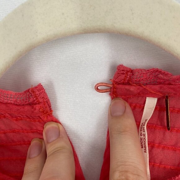 Free People Nobody Like You Babydoll Minidress Coral Size XS - Picture 7 of 10